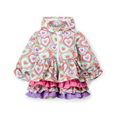 ADEE Emelye Heart Print Jacket